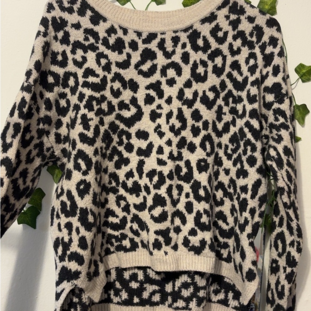 Leopard Print Women's Sweater